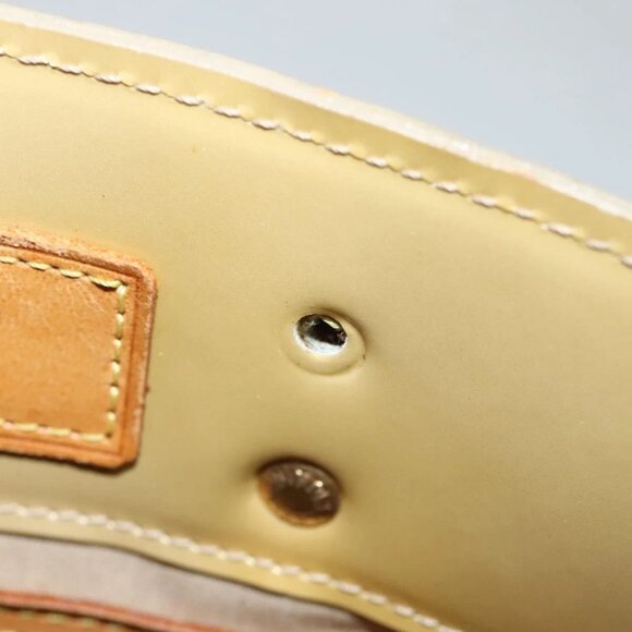 LOUIS VUITTON Monogram Vernis Reade PM Hand Bag Beige M91334 LV Auth BD1369 - Picture 10 of 16